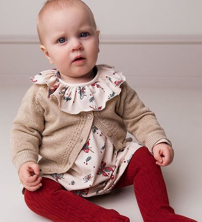 MarMar Strømpebukser - Cable - Hibiscus Red