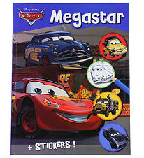 Megastar Malbuch m. Stickers - 128 Seiten - Autos