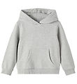 Name It Hættetrøje - Noos - NkfLena - Grey Melange
