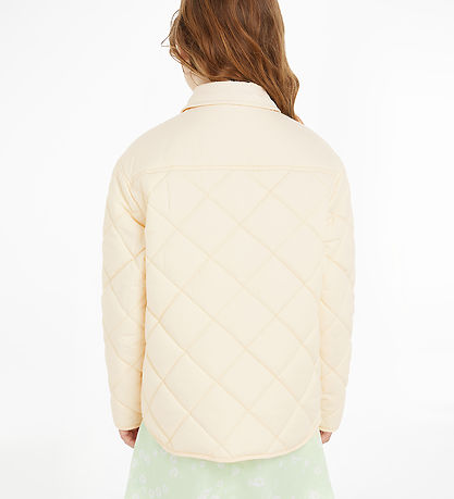 Calvin Klein Dynejakke - Vanilla