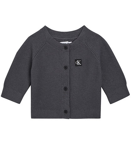 Calvin Klein Cardigan - Strik - Mørkegrå