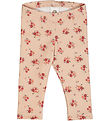 Müsli leggings - Dahlia - Rose Sugar m. Blomster