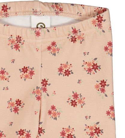 Müsli leggings - Dahlia - Rose Sugar m. Blomster