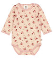 Müsli Romper l/s - Dahlia - Rose Sugar m. Bloemen