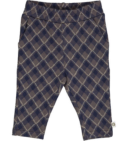 Müsli Bukser - Jacquard - Tower Grey/Night Blue/Desert Green