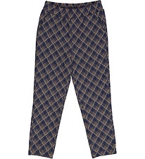 Müsli Bukser - Jacquard - Tower Grey/Night Blue/Desert Green