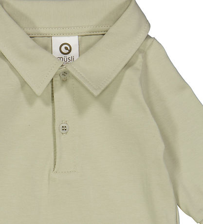 Müsli Skjortebody l/æ - Cozy Me - Desert Green