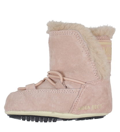 Moon Boot Vinterstøvler - Crib Suede - Pale Pink