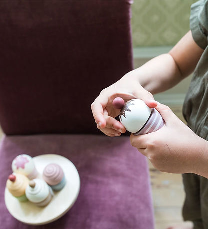 MaMaMeMo Legemad - Cupcakes På Kagefad - Træ 