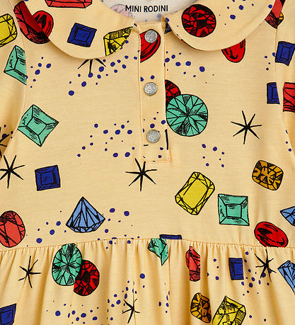 Mini Rodini Kjole - Jewels - Gul