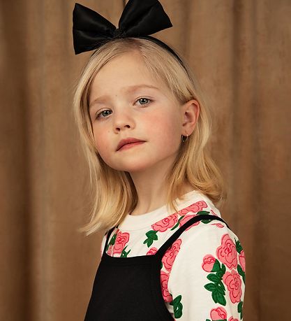 Mini Rodini Hårbøjle - Bow Satin - Sort