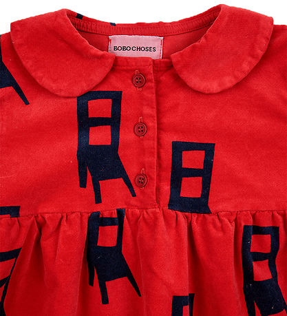 Bobo Choses Kjole - Velour - Have A Seat - Rød