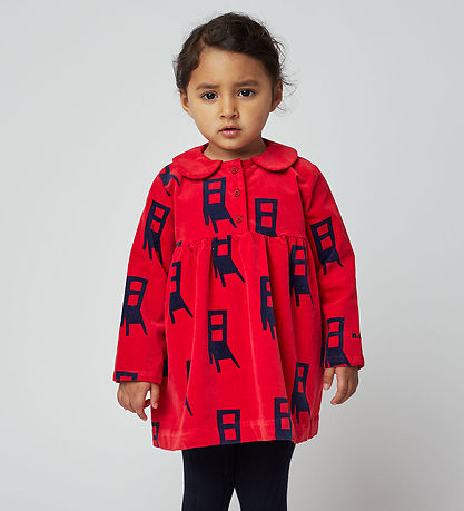 Bobo Choses Kjole - Velour - Have A Seat - Rød