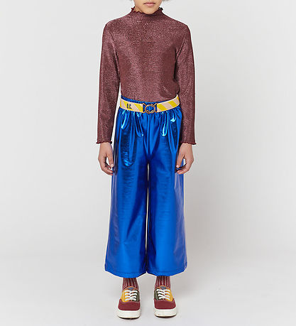 Bobo Choses Bukser - Metallic Flared - Blå