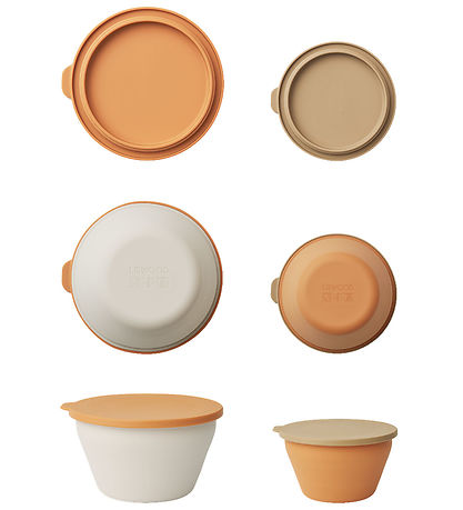Liewood Skåle - Silikone - Foldbare - 2-pak - Dale - Almond Mult