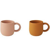 Liewood Kopper - Silikone - 2-Pak - Merce - Mustard/Dark Rose M