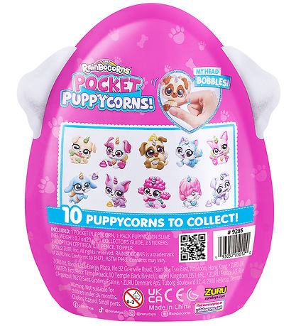 Rainbocorns Legetøj - 5 Dele - Pocket Puppycorns