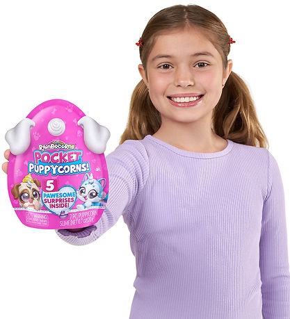 Rainbocorns Legetøj - 5 Dele - Pocket Puppycorns