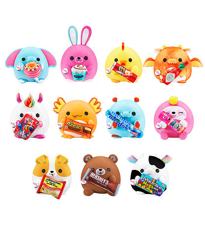 Snackles Bamse - 1 stk. - Assorteret - Plush Small - 14 cm - Min