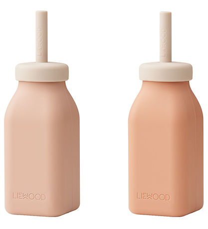 Liewood Milkshakeflasker - Silikone - 2-pak - Erika - Rose Mix