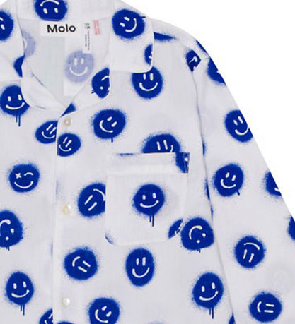 Molo Nattøj - Skjorte/Bukser - Lex - Smiles White