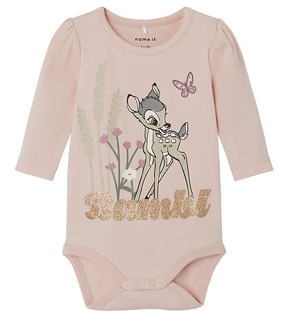 Name It Body l/æ - Bambi - NbfDroma - Sepia Rose m. Print