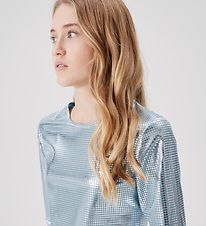LMTD Bluse - Cropped - NlfNirror - Delphinium Blue
