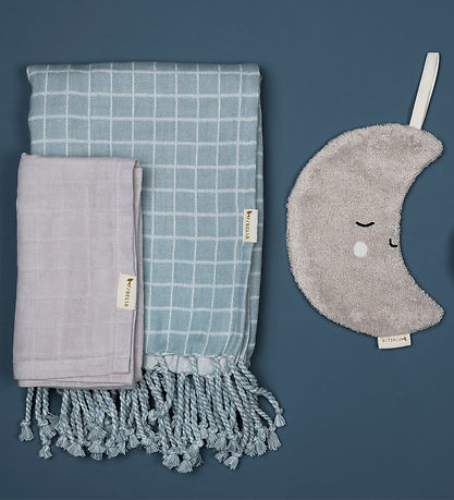 Fabelab Tæppe - Grid - Cottage Blue