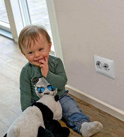 BabyDan Børnesikring - Kontaktsikring - EUR - 12 stk. - Hvid