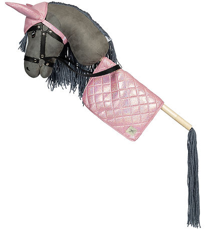 by ASTRUP Sadelunderlag Til Kæpheste - Pink m. Glimmer