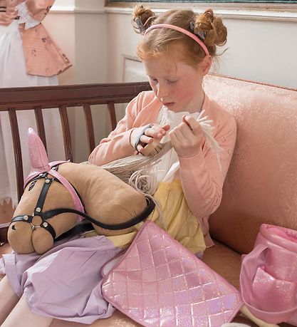 by ASTRUP Sadelunderlag Til Kæpheste - Pink m. Glimmer