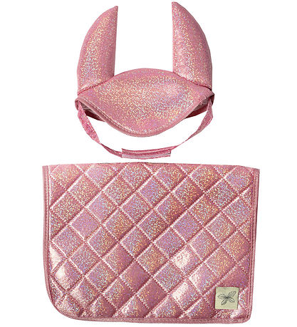 by ASTRUP Sadelunderlag Til Kæpheste - Pink m. Glimmer