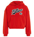 Tommy Hilfiger Hættetrøje - Hilfiger Script - Fierce Red