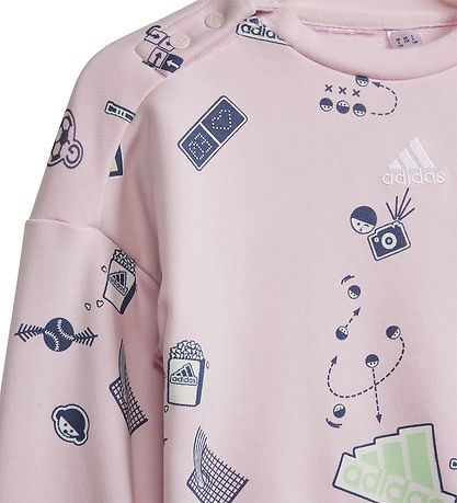 adidas Performance Sweatsæt - I Bluv Jogger - Pink/Grå