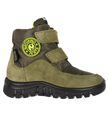 Naturino Vinterstøvler - Tex - Pile - Army/Neongul