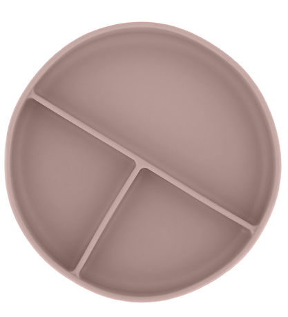 Mikk-Line Tallerken - Silikone - 3 Rum - Adobe Rose