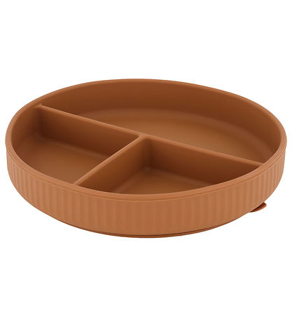 Mikk-Line Tallerken - Silikone - 3 Rum - Brown Sugar