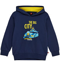 LEGO® City Hættetrøje - LWScout 109 - Dark Navy m. Gul