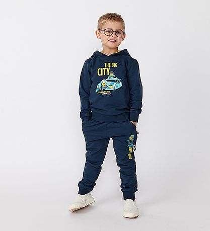 LEGO® City Hættetrøje - LWScout 109 - Dark Navy m. Gul