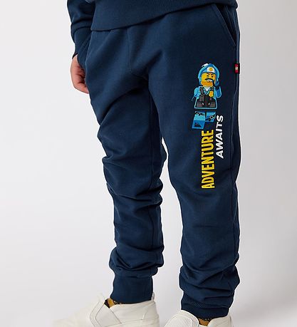 LEGO® City Sweatpants - LWPhilo 104 - Dark Navy m. Print