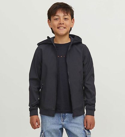 Jack & Jones Softshelljakke m. Fleece - Noos - Sort