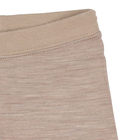 Hust and Claire Leggings - Uld/Bambus - Laki - Biscuit Melange