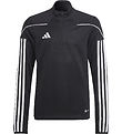 adidas Performance Bluse - Tiro 23 Leauge - Sort/Hvid m. Lynlås
