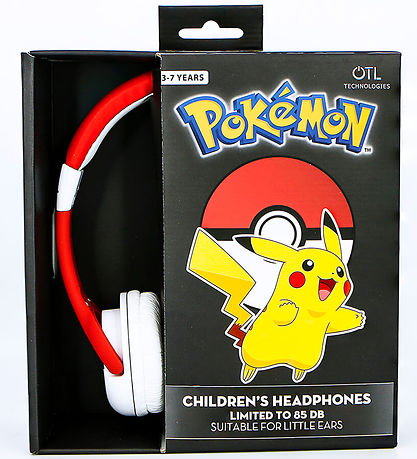 OTL Høretelefoner - Pokemon - On-Ear Junior - Pokeball - Rød/Hvi