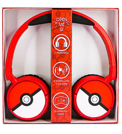 OTL Høretelefoner - Pokemon - On-Ear Junior - Wireless - Rød