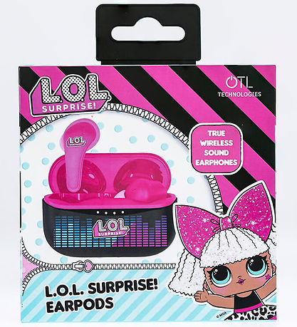 OTL Høretelefoner - LOL - TWS - In-Ear - Sort/Pink