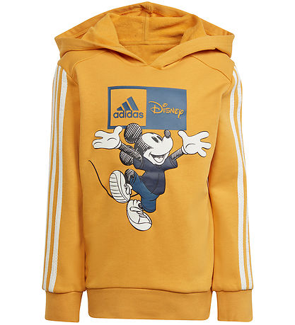 adidas Performance Sweatsæt - LK DY MM - Gul/Blå m. Mickey Mouse