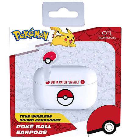 OTL Høretelefoner - Pokemon - TWS - In-Ear - Hvid/Rød