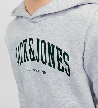 Jack & Jones Hættetrøje - JjeJosh - White Melange