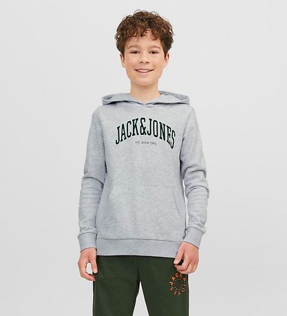 Jack & Jones Hættetrøje - JjeJosh - White Melange